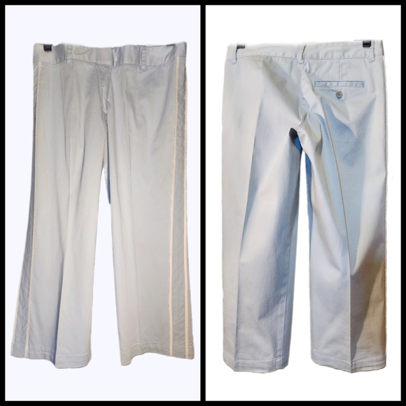 BCBGMaxAzria Side Piping Stripe Cotton Capri Pants - Picture 15 of 16